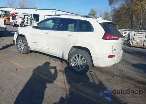 2018 Jeep Cherokee Overland 4X4 z USA, uszkodzony, nr VIN 1C4PJMJX8JD609670